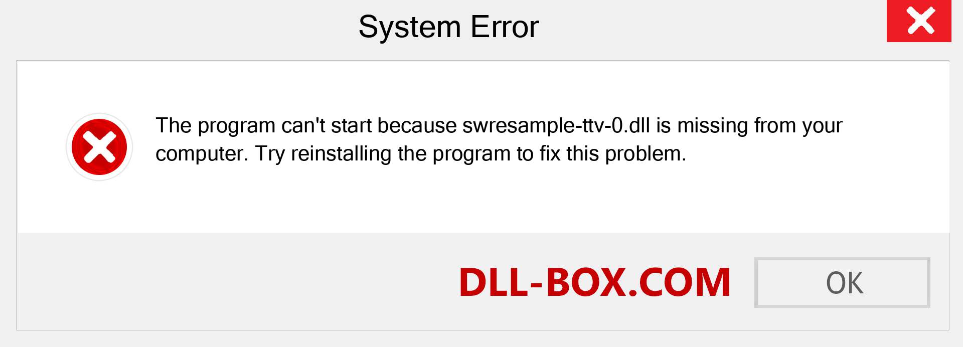  swresample-ttv-0.dll file is missing?. Download for Windows 7, 8, 10 - Fix  swresample-ttv-0 dll Missing Error on Windows, photos, images